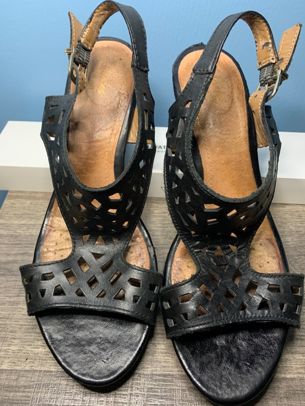 Clarks Artisan Palmdale slingback wedge